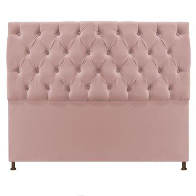 Cabeceira Sofia 195 Cm King Size Suede Rosê