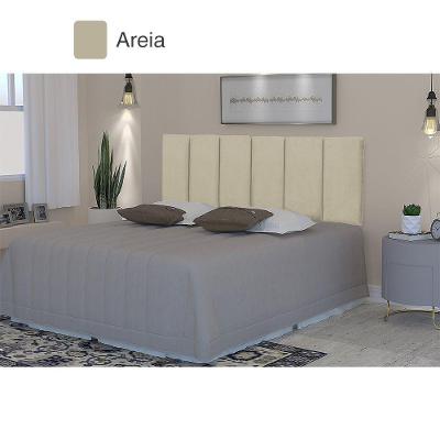 Cabeceira Cama Casal Estofada 1.40m Capri Vianossa Areia