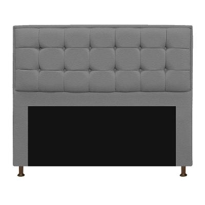 Cabeceira Copenhague 140cm Casal Corano Cinza