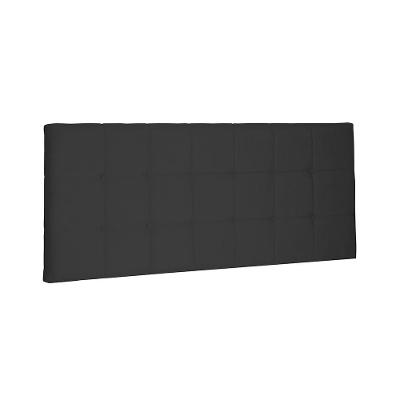 Painel Verona Cama Box Casal 140cm Suede preto