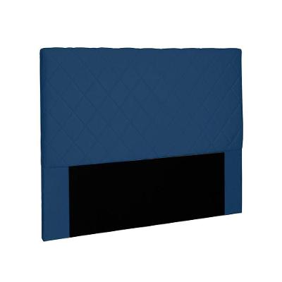 Cabeceira Dubai Para Cama Box Casal 140cm Suede - D'Rossi Azul Marinho