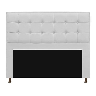 Cabeceira Copenhague 195cm King Size Suede Branco