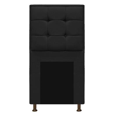 Cabeceira Copenhague 100cm Solteiro Suede Preto