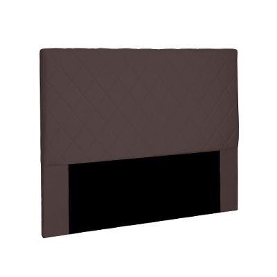 Cabeceira Dubai Para Cama Box Solteiro 90cm Suede Café - D'Rossi