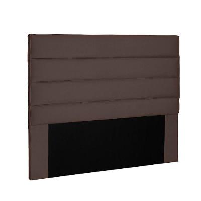 Cabeceira La Italiana Para Cama Box Solteiro 90 Cm Suede Café - D'rossi