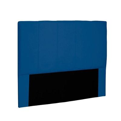 Cabeceira Arizona Cama Box Solteiro 90Cm Suede Azul Marinho