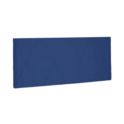Painel Aquilla Cama Box Solteiro 90cm Suede azul Marinho