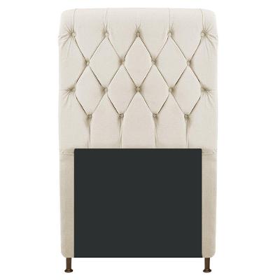 Cabeceira Cristal 90cm Solteiro Corano Bege