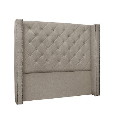Cabeceira Vicenza Cama Box Solteiro 90Cm Linho Areia