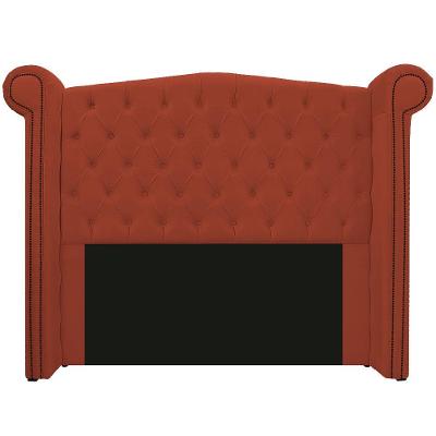 Cabeceira Estofada Veneza 160cm Queen Size Suede Terracota