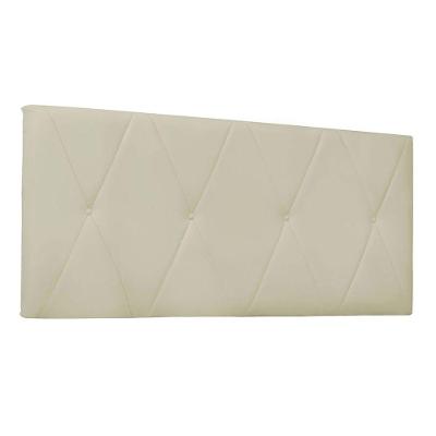 Cabeceira Aquilla Cama Box King 195 Cm Corino Bege