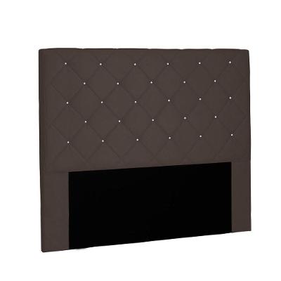 Cabeceira Tania Cama Box Casal 140 Cm Suede Café
