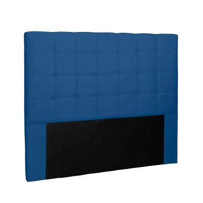 Cabeceira Verona Cama Box Solteiro 90Cm Suede Azul Marinho