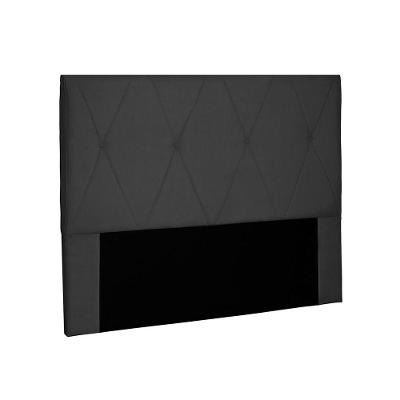 Cabeceira Aquilla Para Cama Box Casal 140 Cm Suede Preto - D'rossi