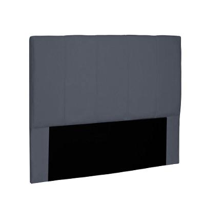 Cabeceira Arizona Cama Box Solteiro 90Cm Suede Cinza