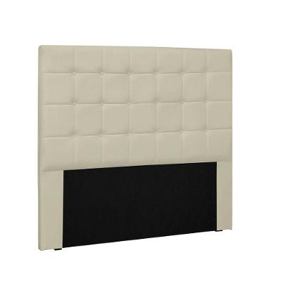 Cabeceira Verona Cama Box King 195 Cm Corino Bege