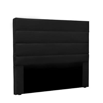 Cabeceira La Italiana Para Cama Box Solteiro 90 Cm Corino Preto - D'rossi
