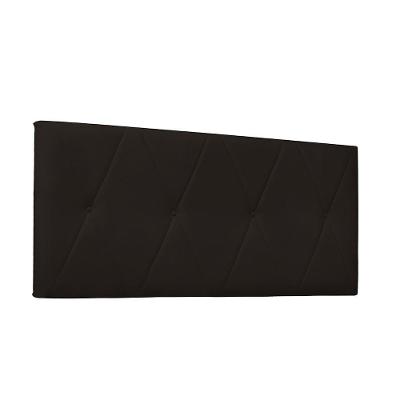 Cabeceira Painel Aquilla Para Cama Box King 195 Cm Corino - D'rossi Cor Marrom