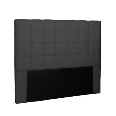 Cabeceira Verona Cama Box Solteiro 90Cm Suede Preto