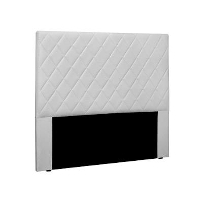 Cabeceira Dubai Para Cama Box Solteiro 90cm Corino Branco - D'Rossi