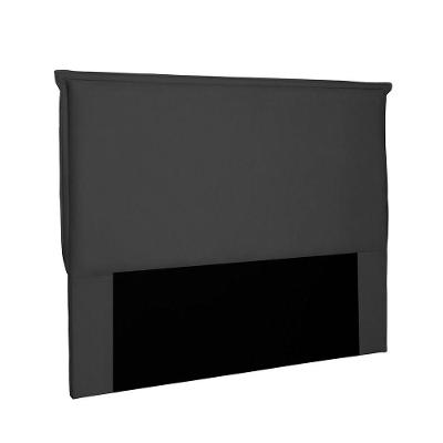 Cabeceira Garden Cama Box Solteiro 90Cm Suede Preto