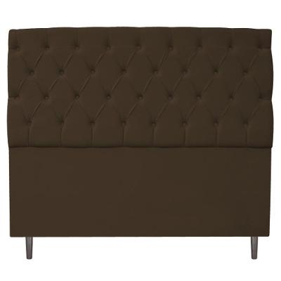 Cabeceira 195cm King Size Suede Marrom