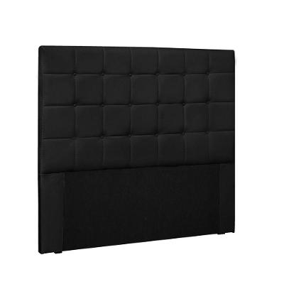 Cabeceira Verona Cama Box Solteiro 90Cm Corino Preto