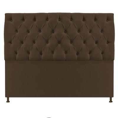 Cabeceira Sofia 160Cm Queen Size Suede Marrom Amarena Móveis