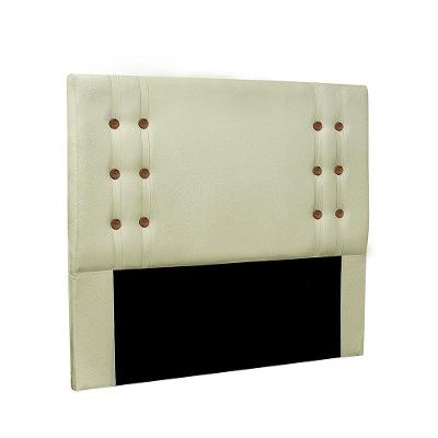 Cabeceira Gênova Para Cama Box Solteiro 90 Cm Linho - D'rossi Cor Rustico Natural