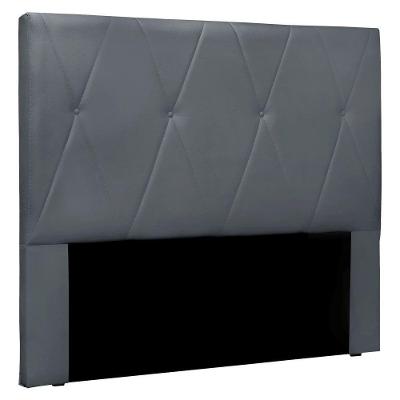 Cabeceira King 1,95m Aquilla Veludo Cinza Chumbo - Pallazio