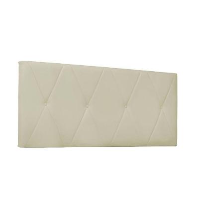 Cabeceira Aquilla Cama Box Casal 140 Cm Corino Bege
