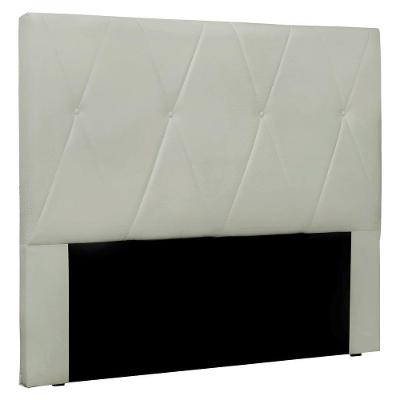 Cabeceira King 1,95m Aquilla Veludo - Pallazio Cinza Prata
