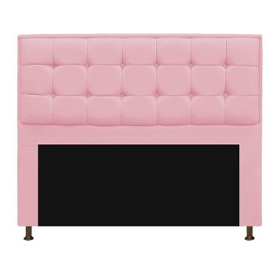 Cabeceira Copenhague 160cm Queen Size Suede Rosa Bebê