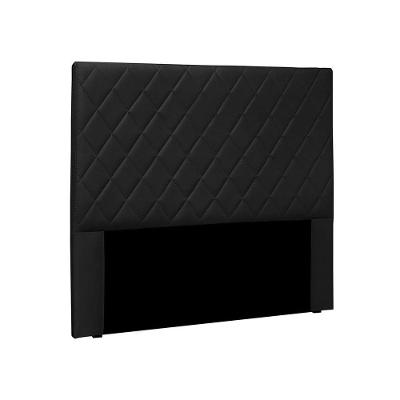 Cabeceira Dubai Para Cama Box Solteiro 90cm Corino Preto - D'Rossi
