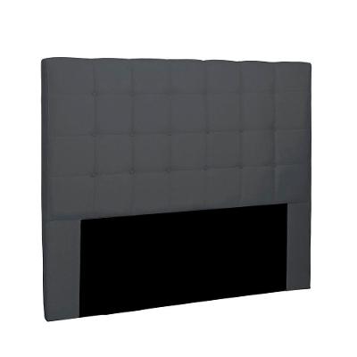 Cabeceira Verona Cama Box Solteiro 90Cm Suede Cinza