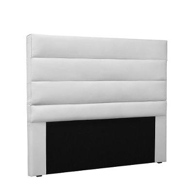 Cabeceira La Italiana Para Cama Box Solteiro 90 Cm Corino - D'rossi Cor Branco