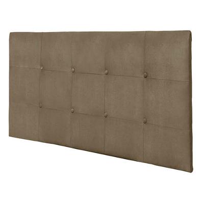 Painel Luna Cama Box Casal 140cm Suede Bege