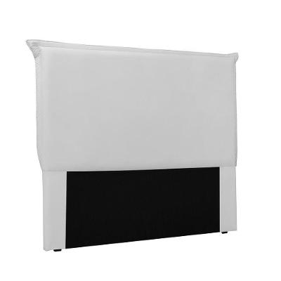 Cabeceira Garden Cama Box Solteiro 90Cm Corino Branco