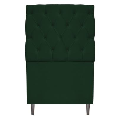 Cabeceira 90cm Solteiro Suede Verde