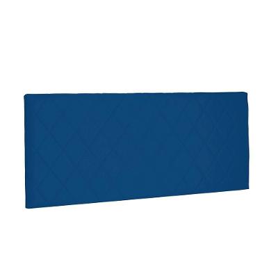 Cabeceira Painel Dubai Casal 140cm Suede Azul Marinho