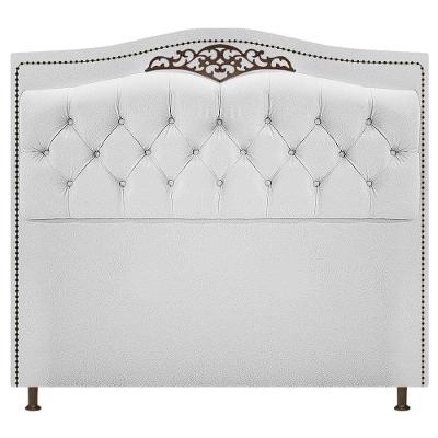 Cabeceira Yasmim 160cm Queen Size Suede Branco