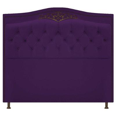 Cabeceira Yasmim 195Cm King Size Suede Roxo