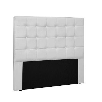 Cabeceira Verona Cama Box Solteiro 90Cm Corino Branco
