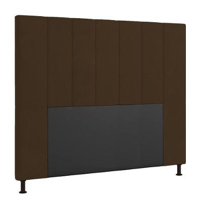 Cabeceira Cama Box Casal 140cm Suede Marrom