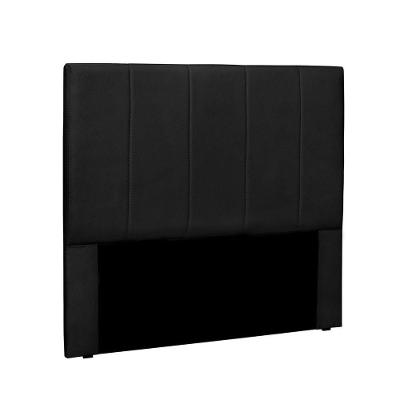 Cabeceira Arizona Cama Box Solteiro 90Cm Corino Preto