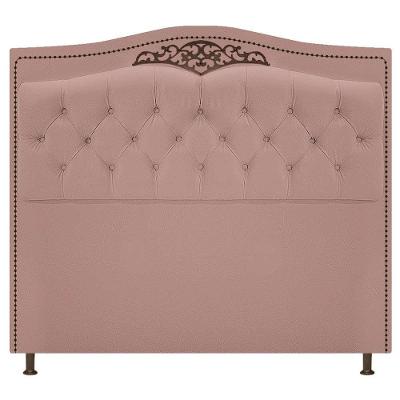 Cabeceira Yasmim 160cm Queen Size Suede Rosê