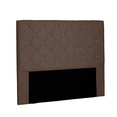 Cabeceira Tania Cama Box Solteiro 90Cm Suede Caramelo