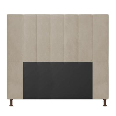 Cabeceira Cama Box Casal 140cm Suede Bege