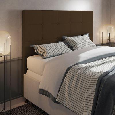 Cabeceira Cama Box King 195cm Suede Marrom