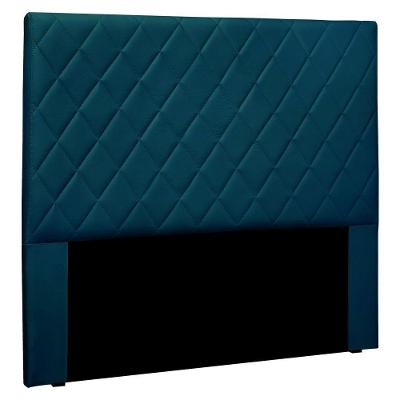 Cabeceira Solteiro 0,90m Esmeralda Veludo - Pallazio Azul Marinho